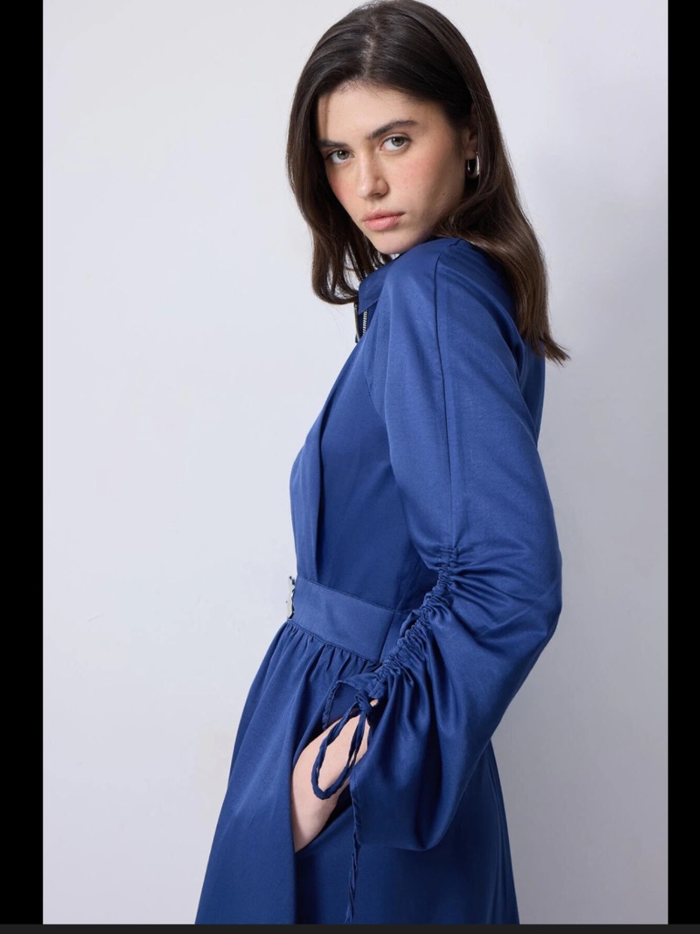 Touche Prive Dress with Shirred Sleeves Size L